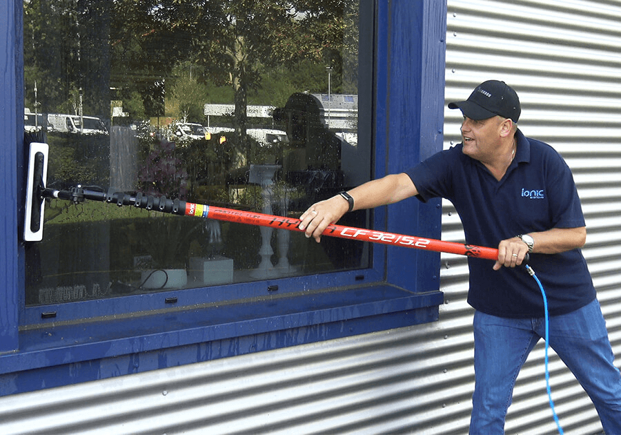 Window Cleaning With A Ionic Window Cleaner
