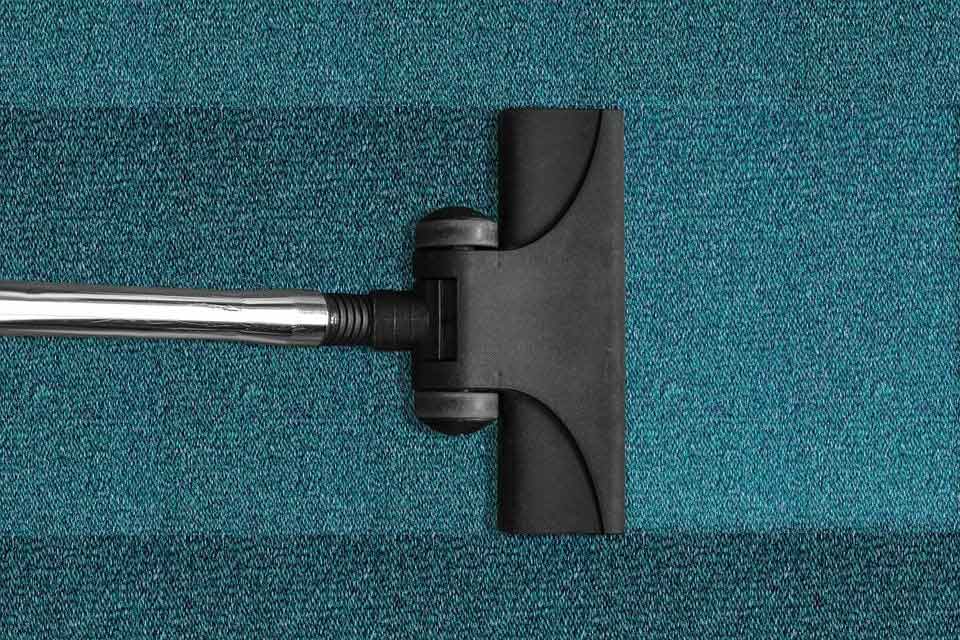 Carpet Cleaner Cleaning Blue Carpet